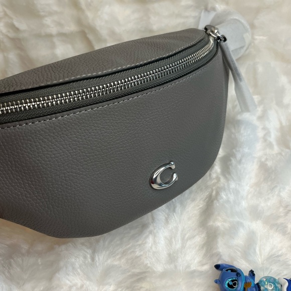 NWT Coach CP402 Unisex Charter 7 C
Pebbled Leather Belt Bag Charcoal 🩶 - Picture 7 of 11